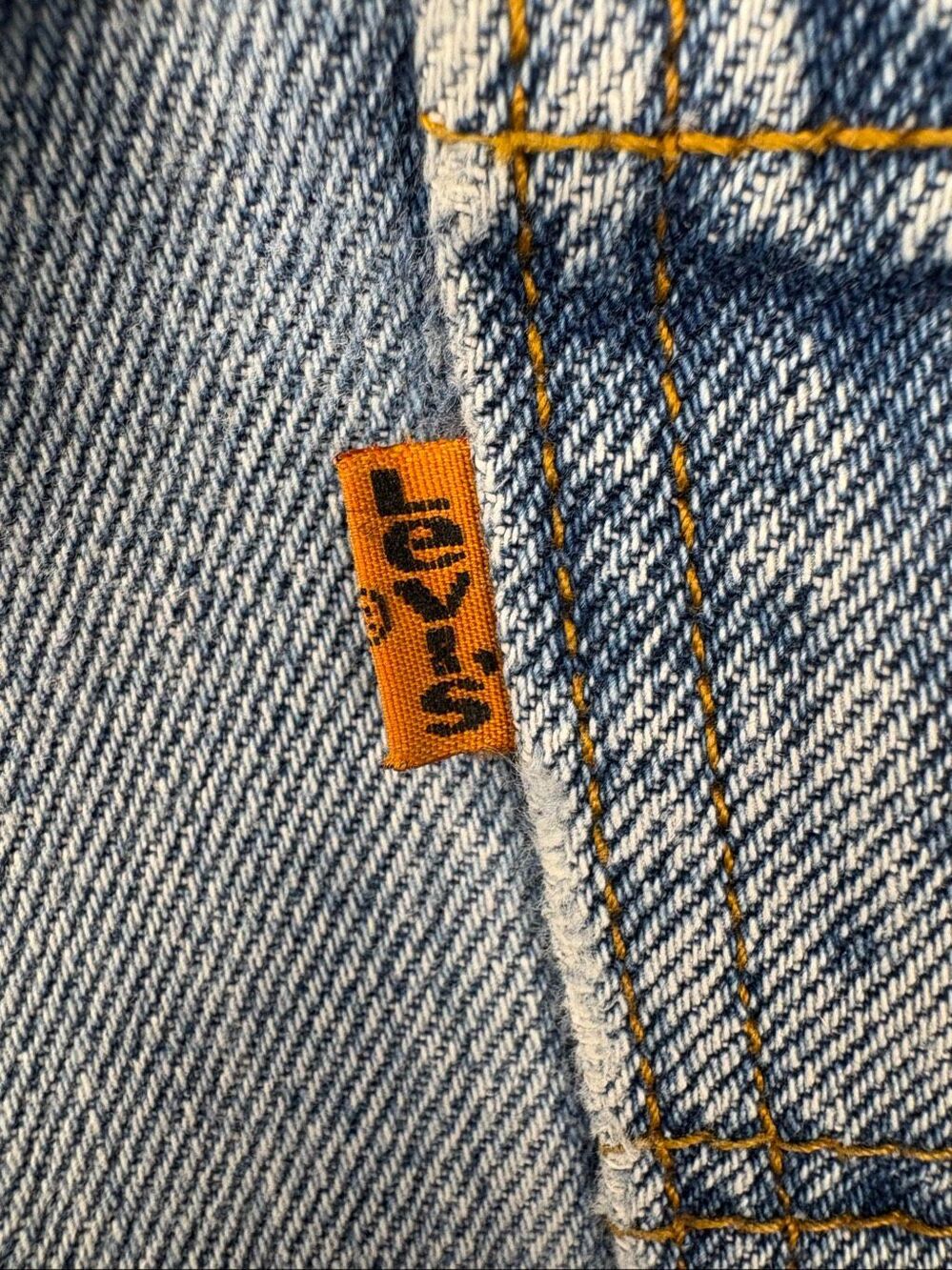 Vintage 90s Levi’s 550 Jeans 34x30 Orange Tab USA Light Wash Relaxed Distressed - Picture 15 of 16